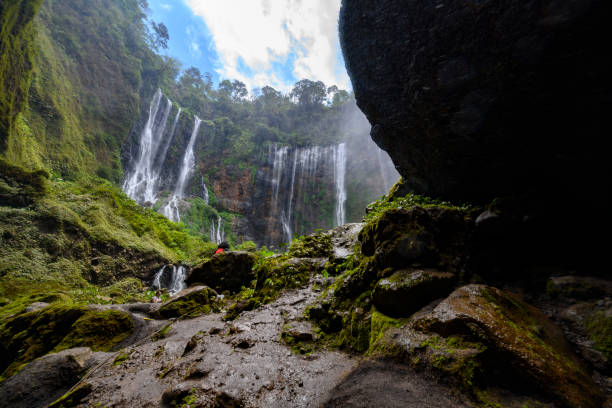 istock Inside the canyon of the Tumpak Sewu waterfall on Java Indonesia 1193426557