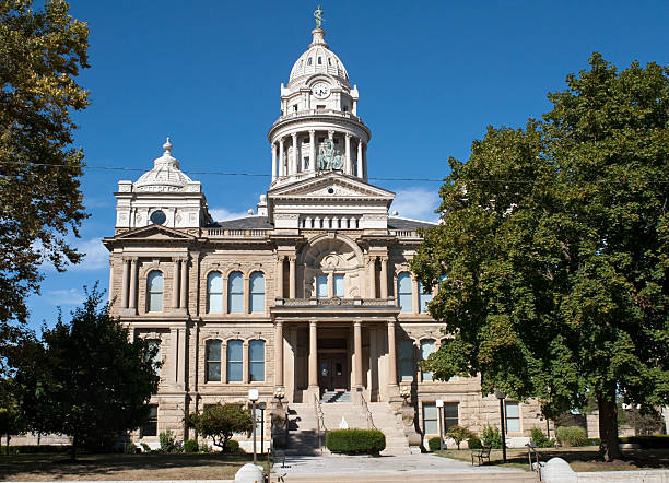 miami county court house - column corinthian government building federal building foto e immagini stock