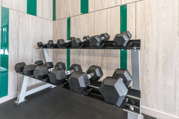 istock Bright and airy large gym room 1193454101