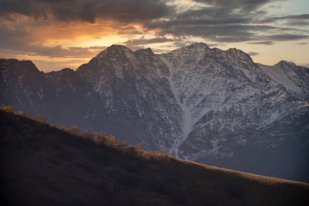 istock snowy mountains of the Caucasus. 1193456576