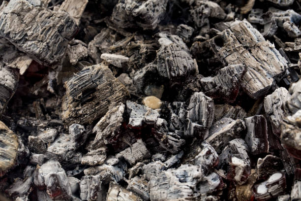 istock Glowing embers of wood 1193462416