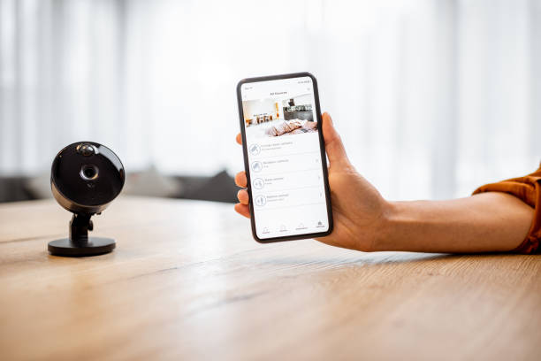 istock Home IP video surveillance concept 1193468281