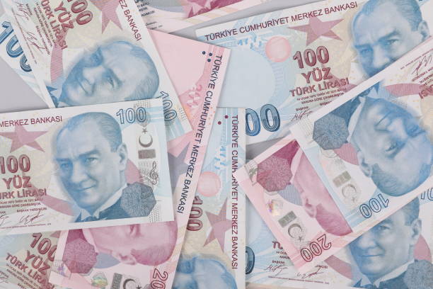 istock Turkish lira banknotes and coins 1193468896