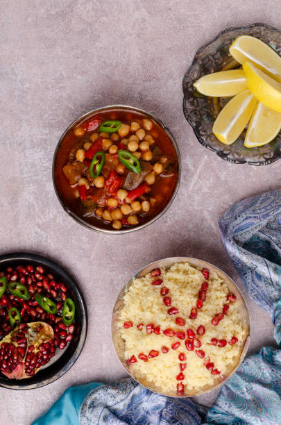 istock Stewed vegetables with chickpeas and couscous 1193475644