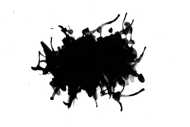 istock black ink watercolor splash isolated on white background 1193476633