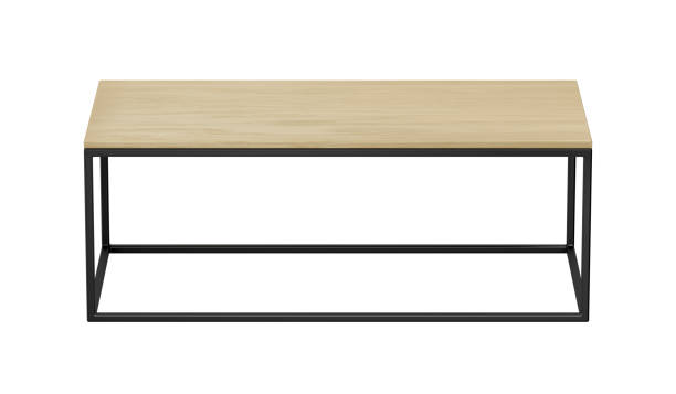 istock Wood and metal coffee table 1193481473