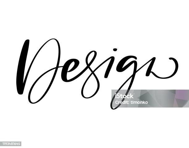 Vector Word Design Concept Of Word Design Vector Illustration Hand Drawn Vector Text And ...