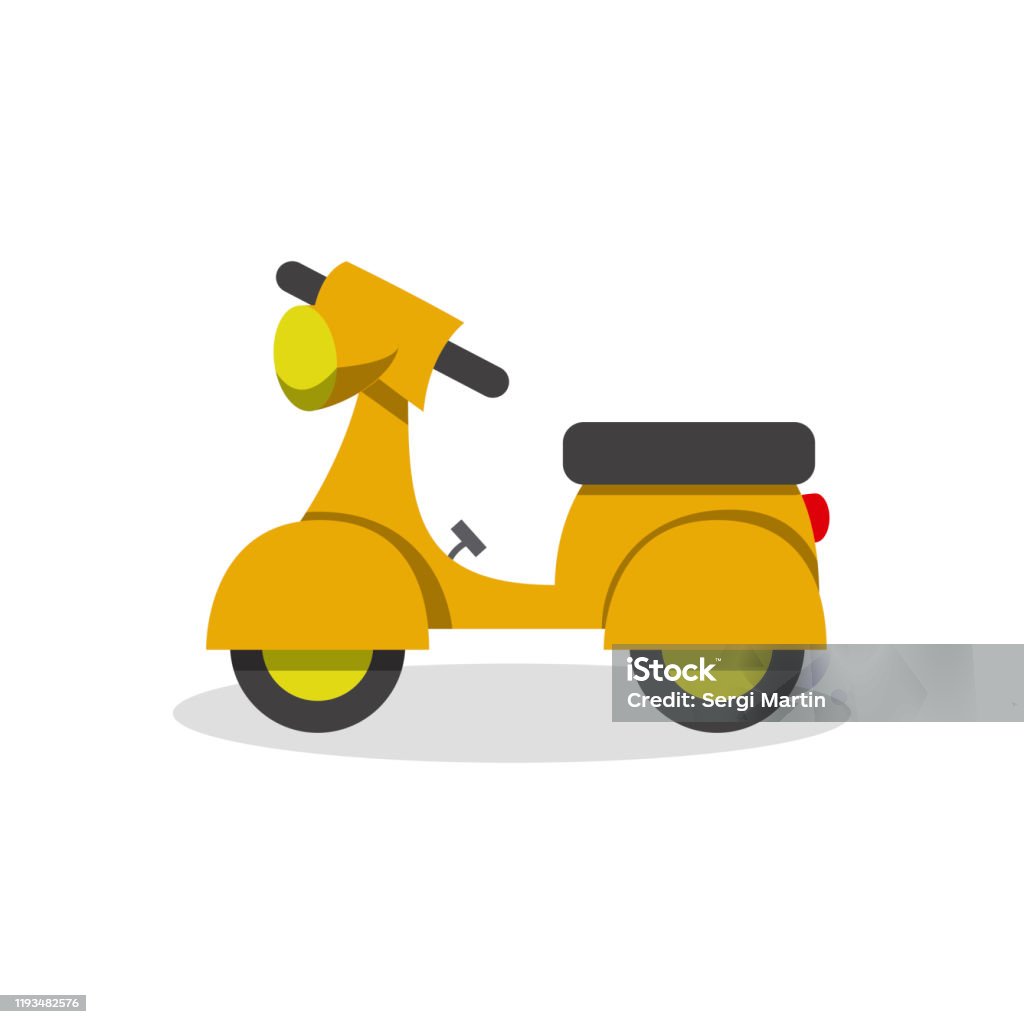 Xe Máy Theo Phong Cách Hoạt Hình Hình minh họa Sẵn có - Tải xuống ...