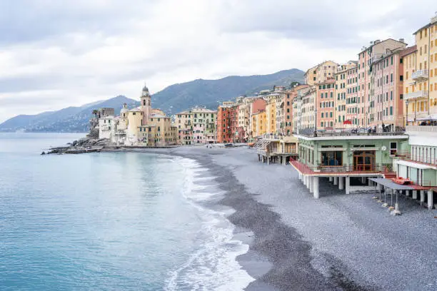 Camogli, beautiful small mediterranean town in Liguria, Italy