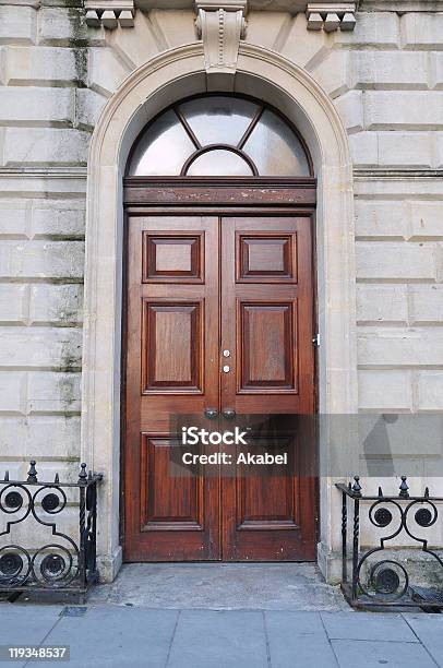 Luxury Town House Front Door Stock Photo - Download Image Now - Apartment, Arch - Architectural Feature, Architecture