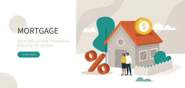 Vector illustration of mortgage