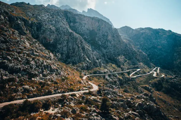 Photo of Sa Calobra Road in Maloorca Spain. Favourite place for all bike riders