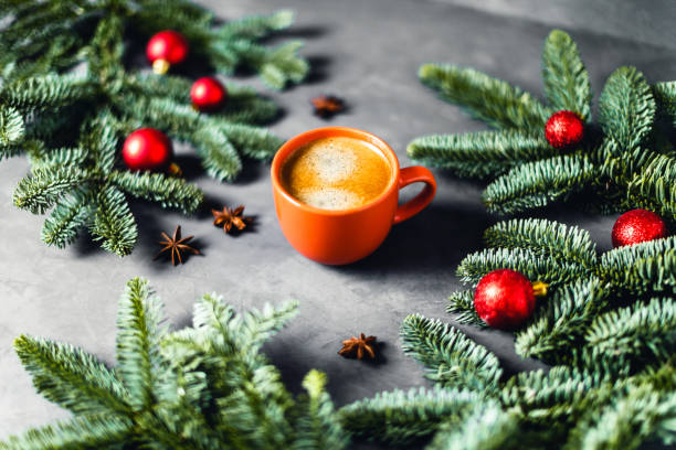 istock Morning coffee composition. Christmas picture. 1193493063