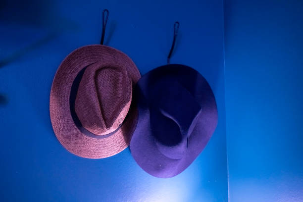 istock Cowboy hat hanging on the wall 1193495373
