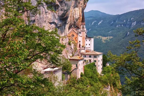 Photo of Sanctuary Madonna della Corona, popular travel destination in Nothern Italy