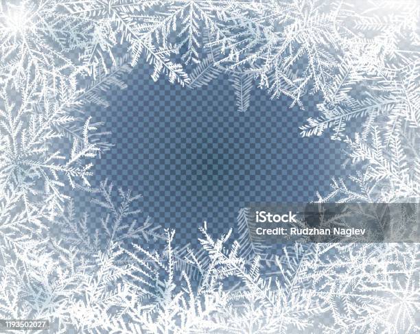 Frost Glass Pattern Stock Illustration - Download Image Now - Frost, Frozen, Cold Temperature
