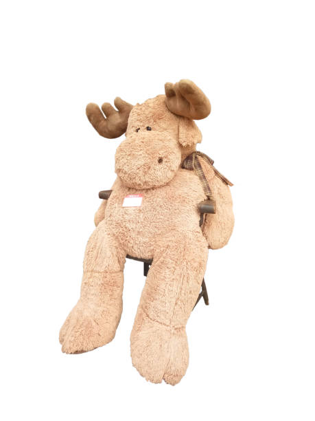 istock reindeer doll on white background 1193507786