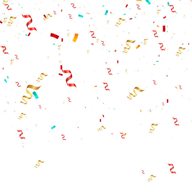 istock Party and birthday confetti isolated on transparent background.Vector illustration. Confetti 1193509285