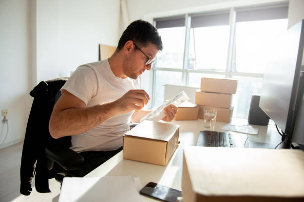 istock Young Man Working in Delivery service 1193513366