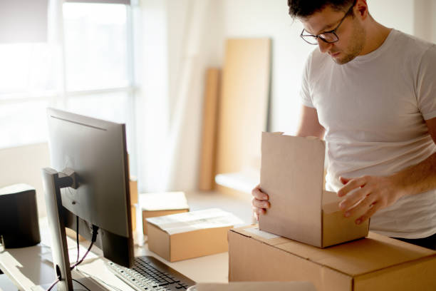 istock Young Man Working in Delivery service 1193513477