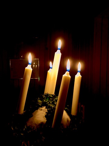 The candle of Lucia in Helsingborg Sweden