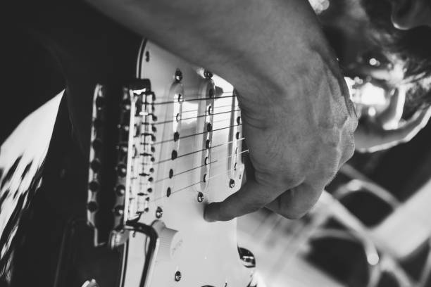 istock Boy playing electric guitar 1193521029