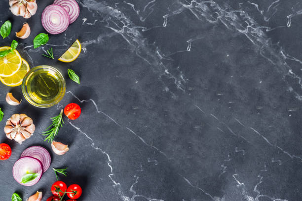 istock Cooking background with vegetables and herbs 1193522336