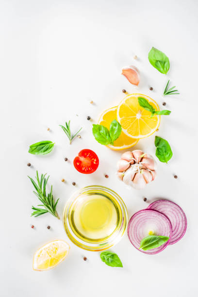 istock Cooking background with vegetables and herbs 1193522346