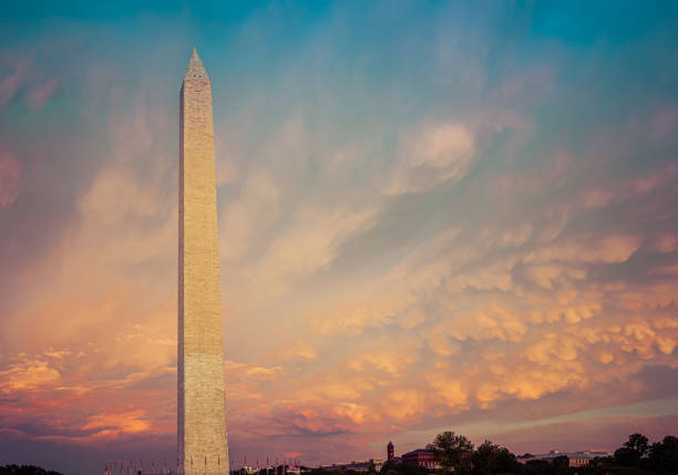 istock Panorama of the Washington Monument during sunset 1193525835