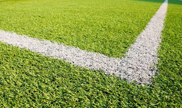 istock Artificial turf soccer field 1193526282