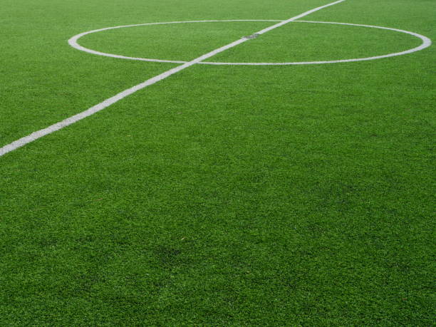 istock Soccer ball on artificial turf 1193526905