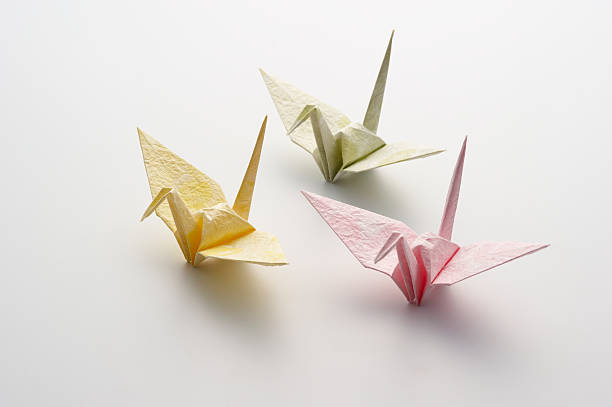 istock Japanese paper crane 119352955