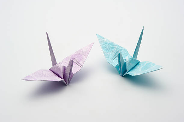 istock Japanese paper crane 119352981
