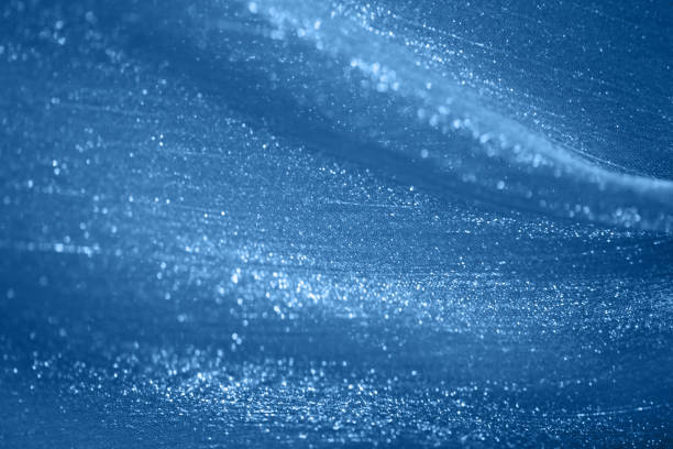Blue Classic Silver Glitter Chiffon Veil Christmas Fantasy Background Trendy Color of Year 2020 Tulle Netting Defocused Pattern Navy Texture Macro Photography Blue Classic Glitter Chiffon Veil Christmas Fantasy Background Trendy Color of Year 2020 Tulle Netting Bokeh Pattern Navy Texture Macro Photography Design template for presentation, flyer, card, poster, brochure, banner royal blue curtains stock pictures, royalty-free photos & images