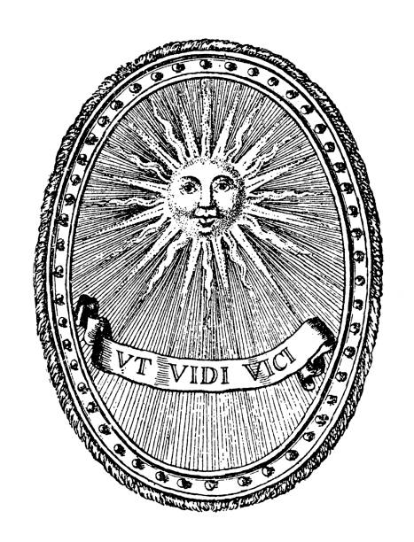 Illustration Of Sun King Emblem Of Louis Xiv Of France