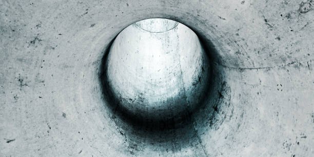 istock Modern futuristic concrete tunnel 1193534968