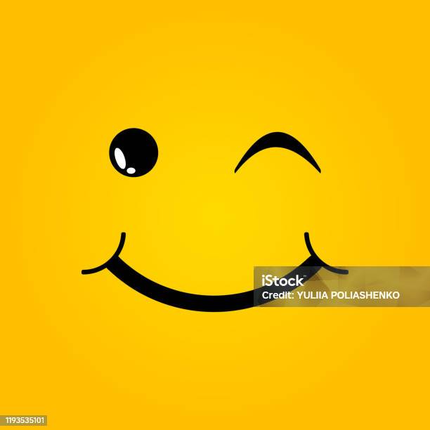 Smile Icon Template Design Smiling Emoticon Vector Logo On Yellow  Background Vector Illustration Stock Illustration - Download Image Now -  iStock