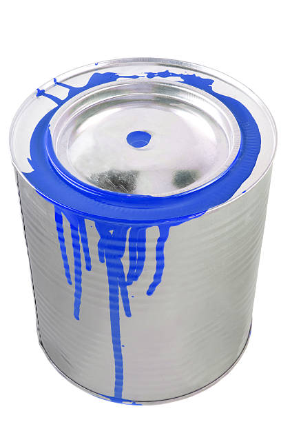 istock Tin of a blue paint. 119353561