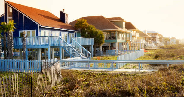 istock Beach Houses, Florida, USA. 1193537883