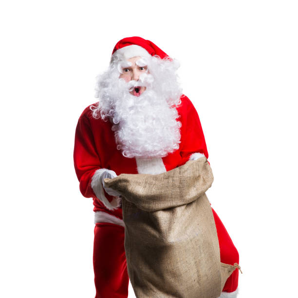 istock Santa Claus looking surprised 1193538685