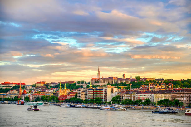 istock Buda side of Budapest, Hungary at sunset 1193540864
