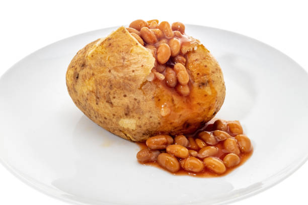 istock Baked potato with baked beans 1193541772