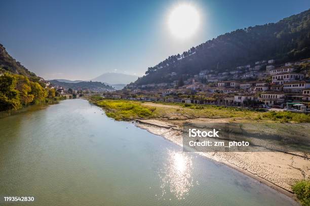 Berat City And Osum River Berat Albania Stock Photo - Download Image Now - Albania, Ancient, Architecture