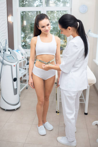 istock Slim woman feeling excited before having anticellulite massage 1193548536