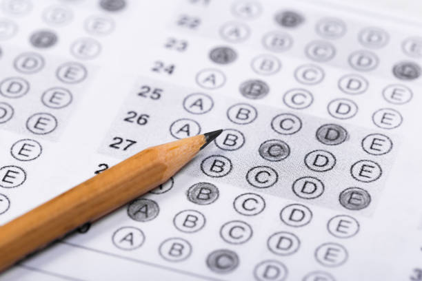 istock Fill in the answer sheet in the exam with a pencil 1193551731