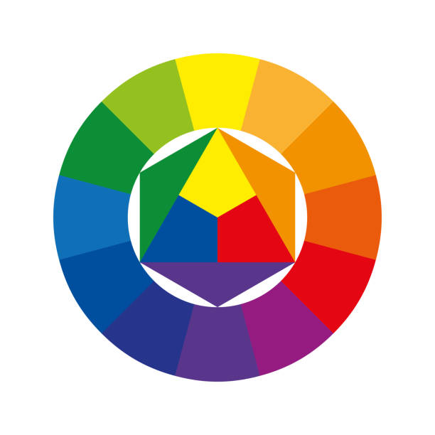 istock Color wheel or color circle with twelve colors 1193551782