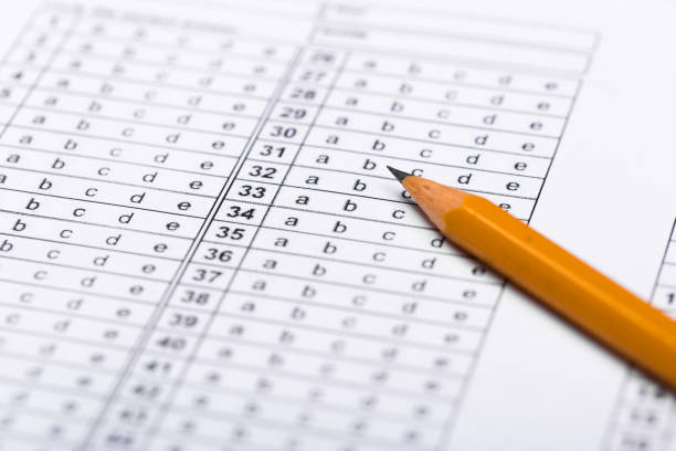 istock Fill in the answer sheet in the exam with a pencil 1193551818