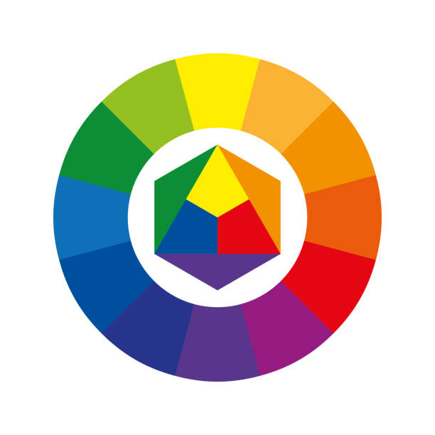 istock Color wheel or color circle with twelve colors 1193551896
