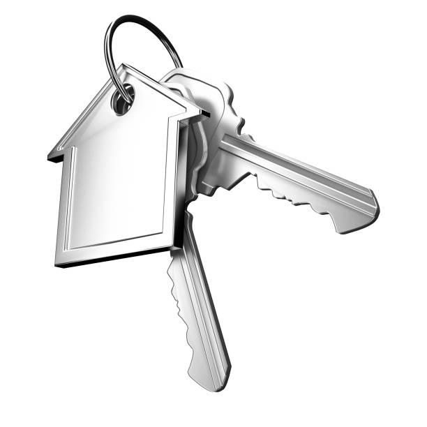 istock Set of Keys With House Isolated 1193556157