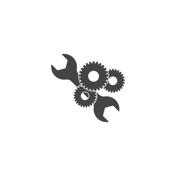 service-tool-vektor-symbol auf weißem isoliertem hintergrund. - 6721 stock-grafiken, -clipart, -cartoons und -symbole